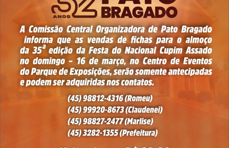 Festa do Cupim Assado em Pato Bragado: Garanta sua ficha! 🔥🥩