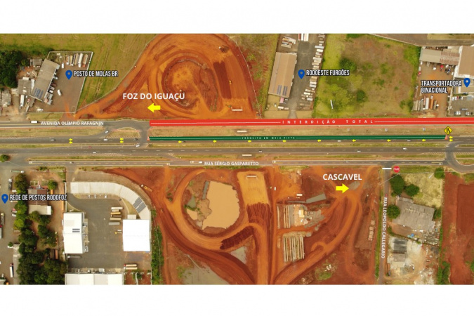 Avenida Olímpio Rafagnin será interditada por 4 dias 🚧⚠️