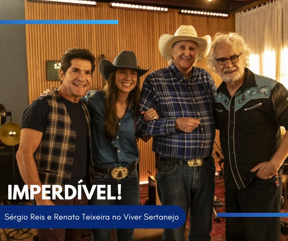 Sérgio Reis e Renato Teixeira no Viver Sertanejo 🎶 Imperdível!