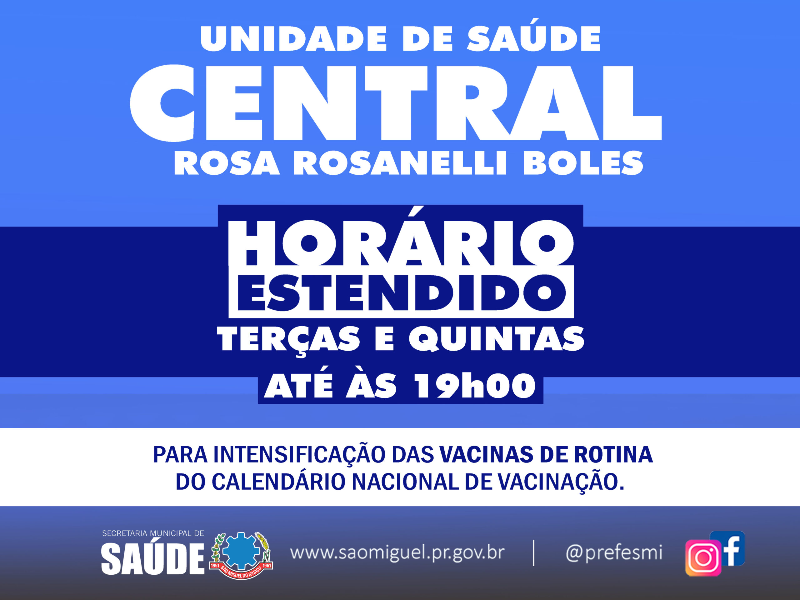 💉 Vacinação em São Miguel do Iguaçu terá horário estendido!