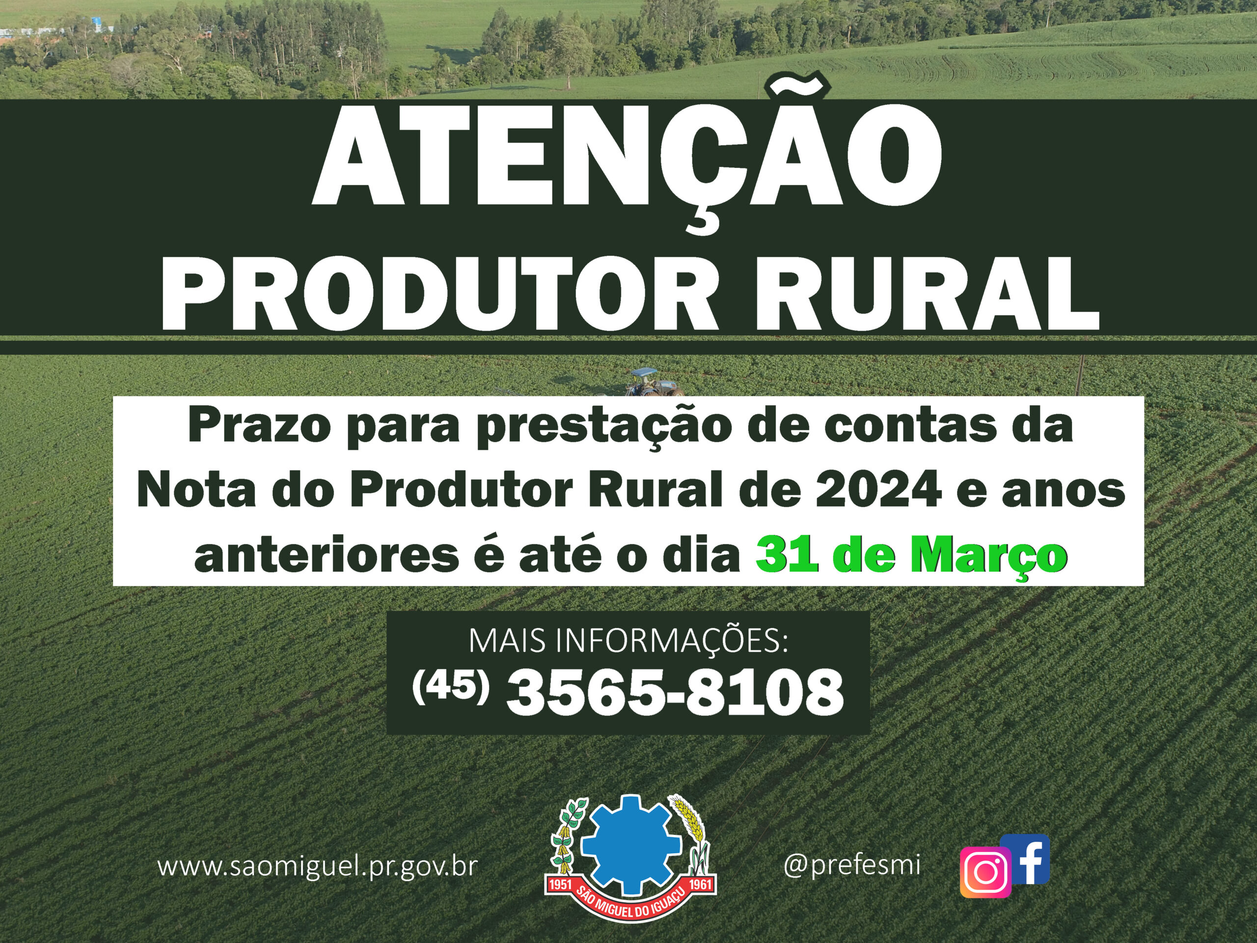 Prazo final para Nota do Produtor Rural termina em março ⏳🚜