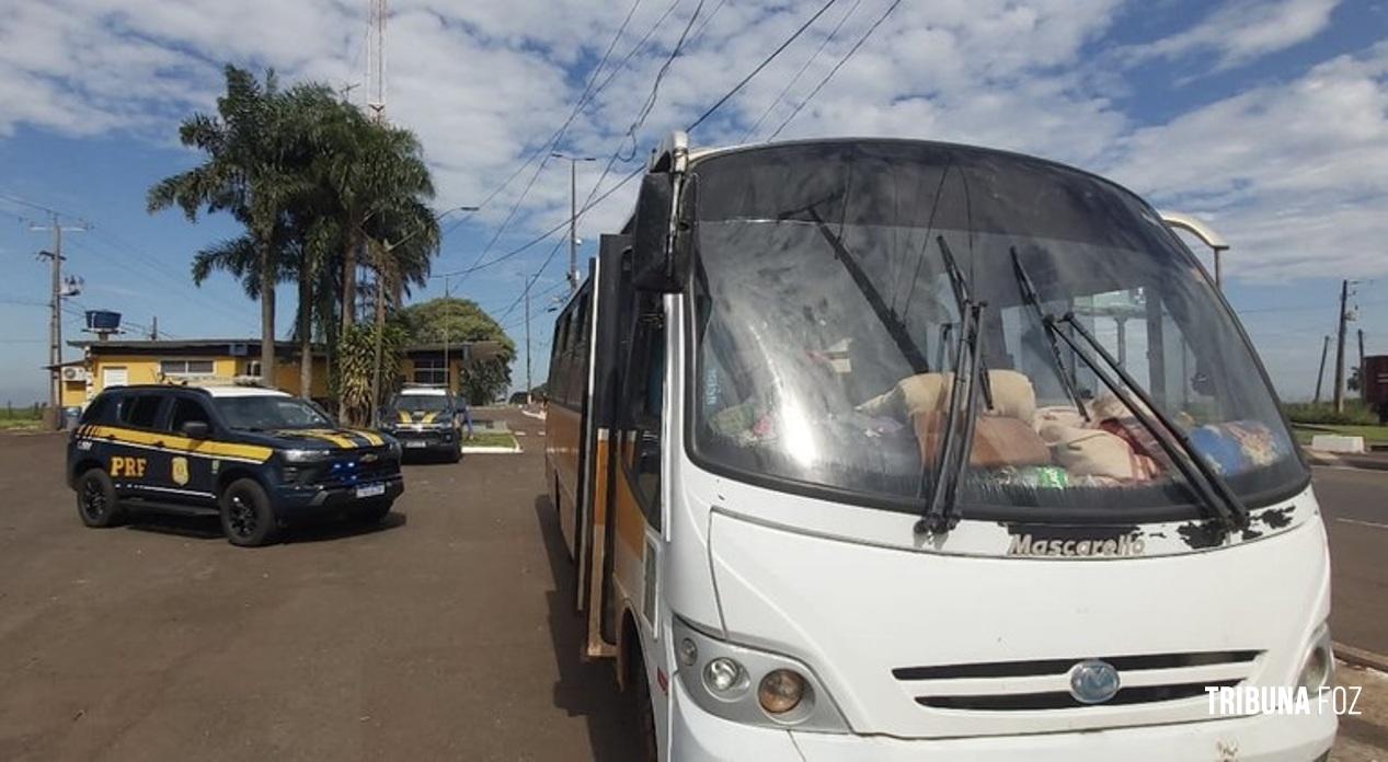 PRF flagra ônibus irregular com 28 paraguaios na BR-277 em STI 🚨