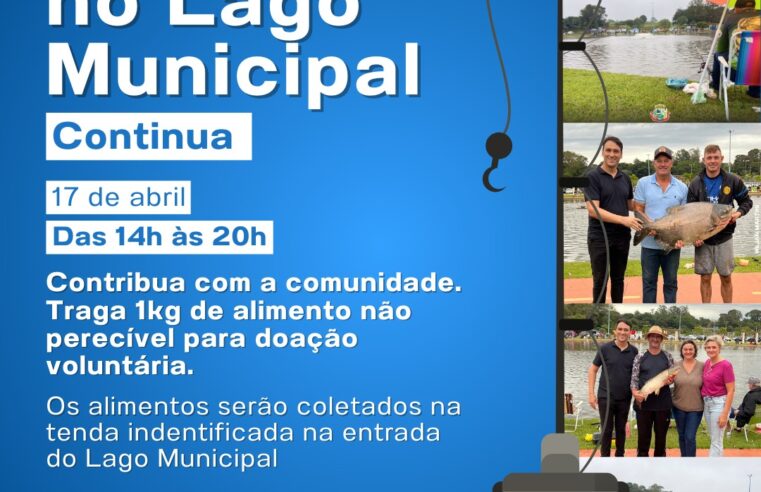 Participe da Pesca no Lago e ajude quem precisa! 🎣💙