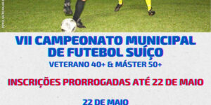 Inscrições para o VII Campeonato Municipal de Futebol Suíço são prorrogadas

As inscrições para o VII Campeonato Municipal de Futebol Suíço, nas categ