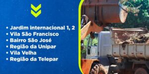 O Município de Guaíra por intermédio da Diretoria de Limpeza Pública da SEMAIM - Secretaria de Agropecuária, Infraestrutura e Meio Ambiente, informa o