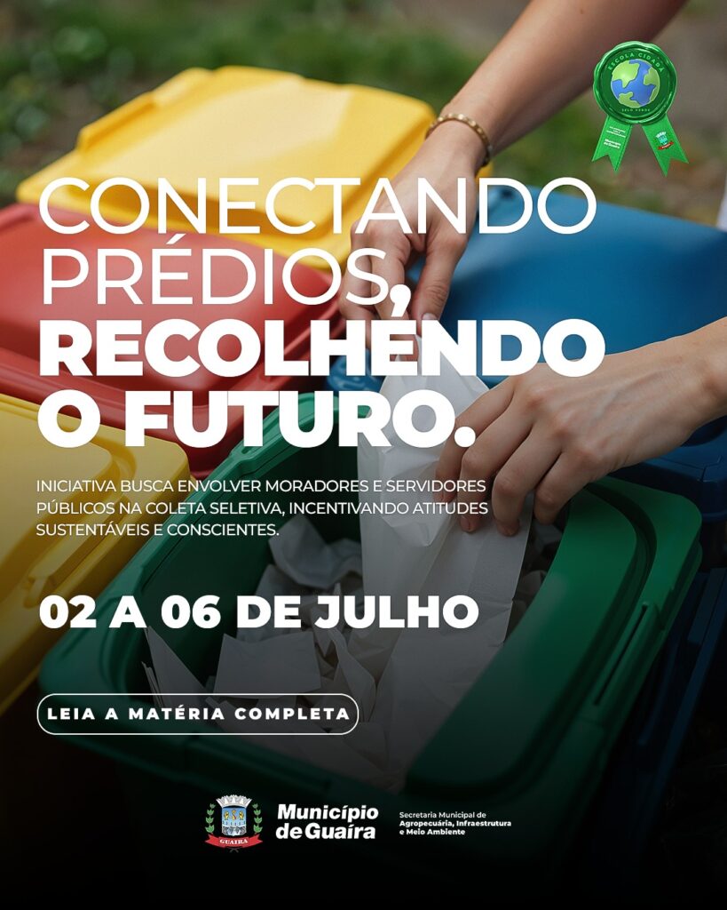Município de Guaíra promove ação de coleta seletiva em prédios e condomínios

O Município de Guaíra, por meio da Secretaria de Agropecuária, Infraestr