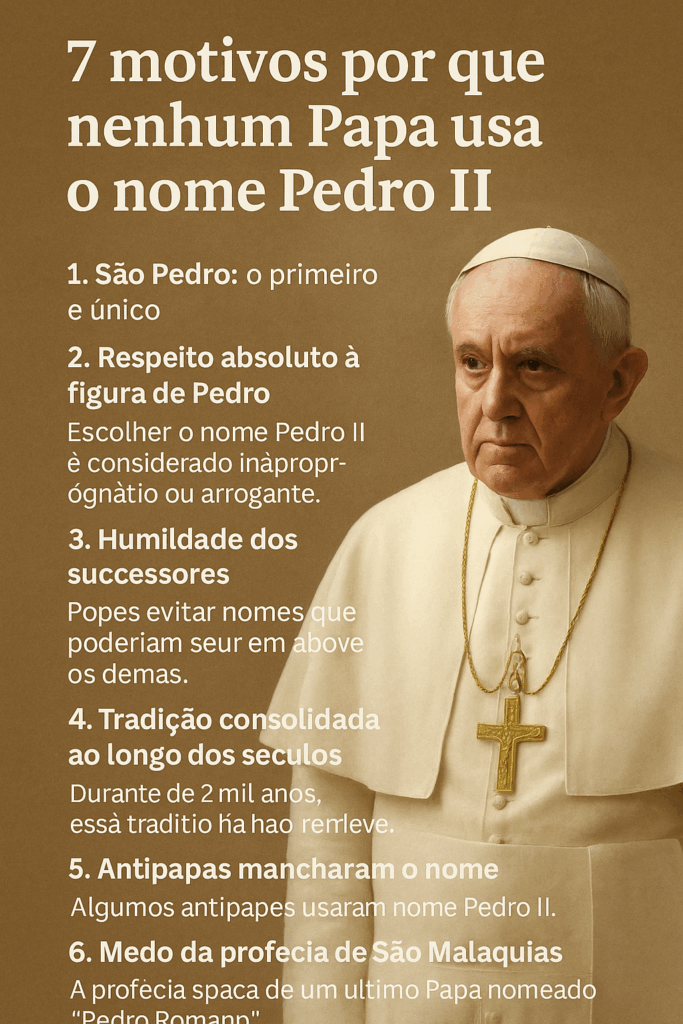 7 motivos por que nenhum Papa usa o nome Pedro II