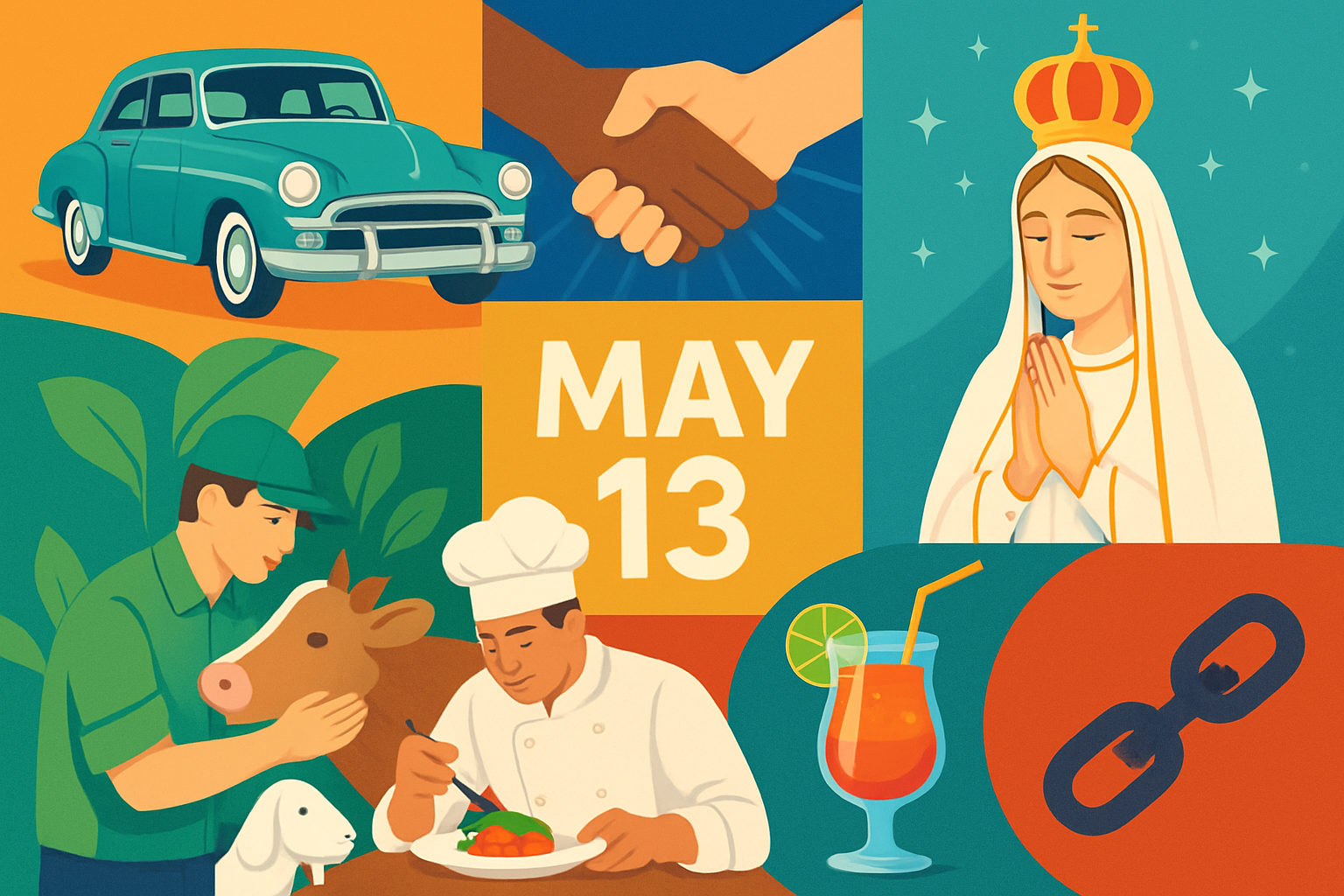 Celebrações do Dia 13 de Maio: Honrando História, Profissões e União