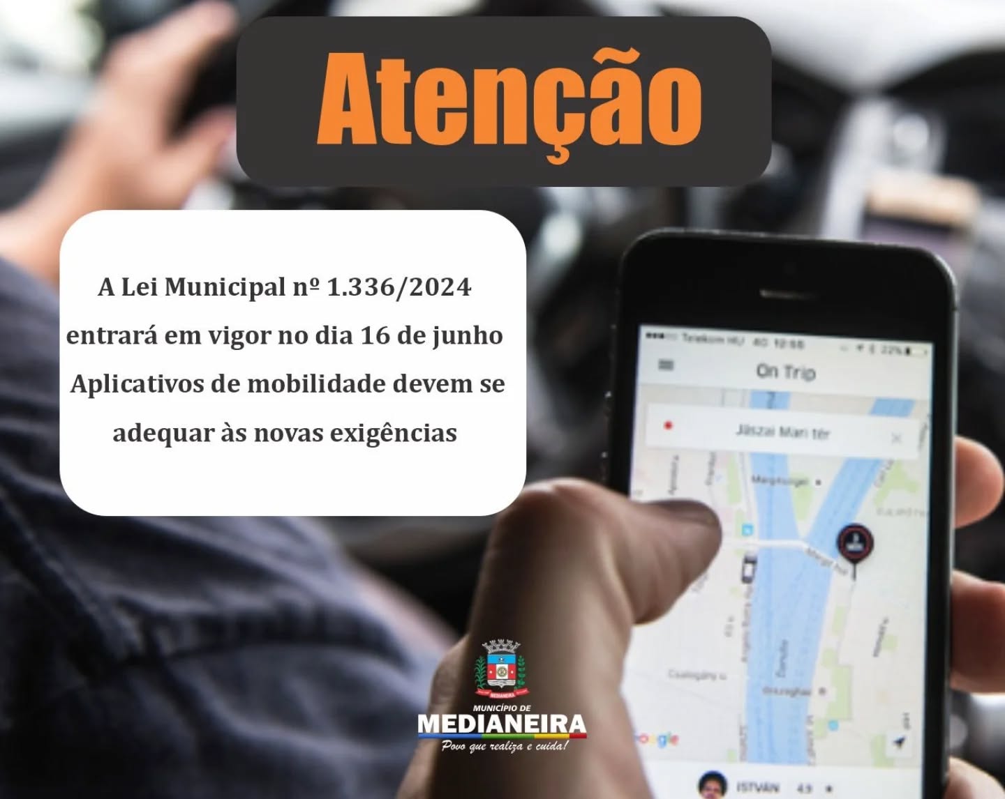 Aplicativos de mobilidade devem se regularizar em Medianeira até 16 de junho