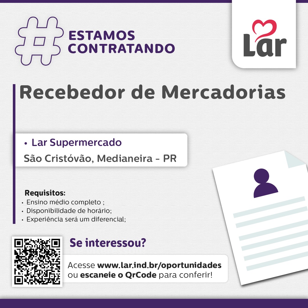 Oportunidade em Medianeira: Trabalhe como Recebedor de Mercadorias