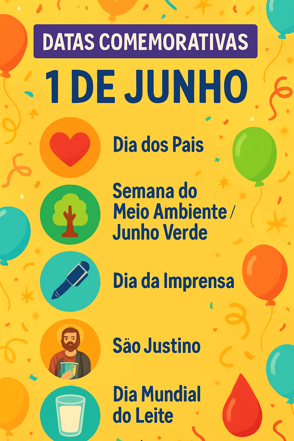 Um Dia, Múltiplas Celebrações: 1º de Junho em Destaque