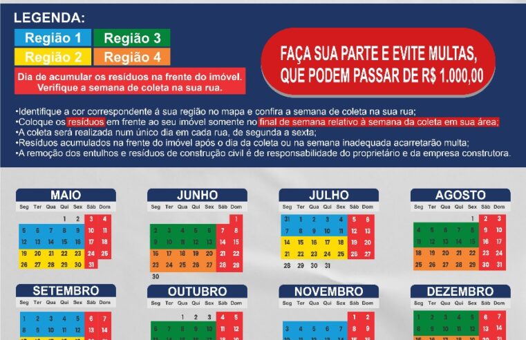 Calendário de coleta de inservíveis em Santa Terezinha de Itaipu: confira dias e regras