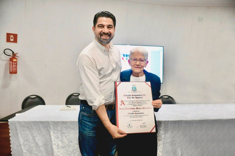 Irmã Terezinha é homenageada em Foz do Iguaçu por acolher migrantes