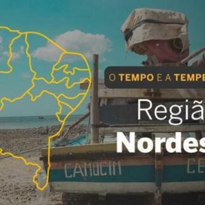 PREVISÃO DO TEMPO: Nordeste terá muitas nuvens e chuva isolada, nesta terça-feira (10)