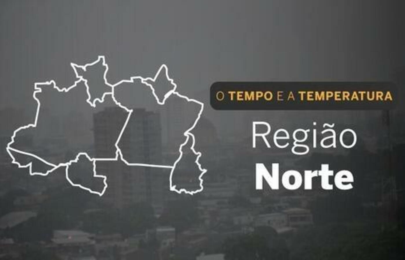 Norte terá sábado chuvoso com alerta para chuvas intensas