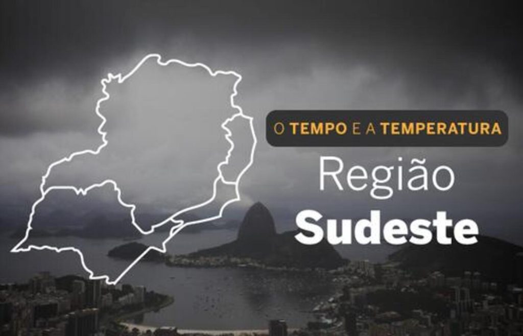 PREVISÃO DO TEMPO: Sudeste terá céu com muitas nuvens, neste sábado (7)