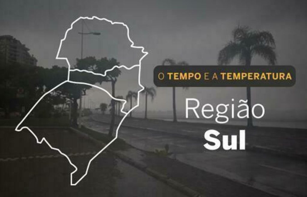 PREVISÃO DO TEMPO: Sul registra pancadas de chuva em boa parte da região, nesta quarta-feira (4)