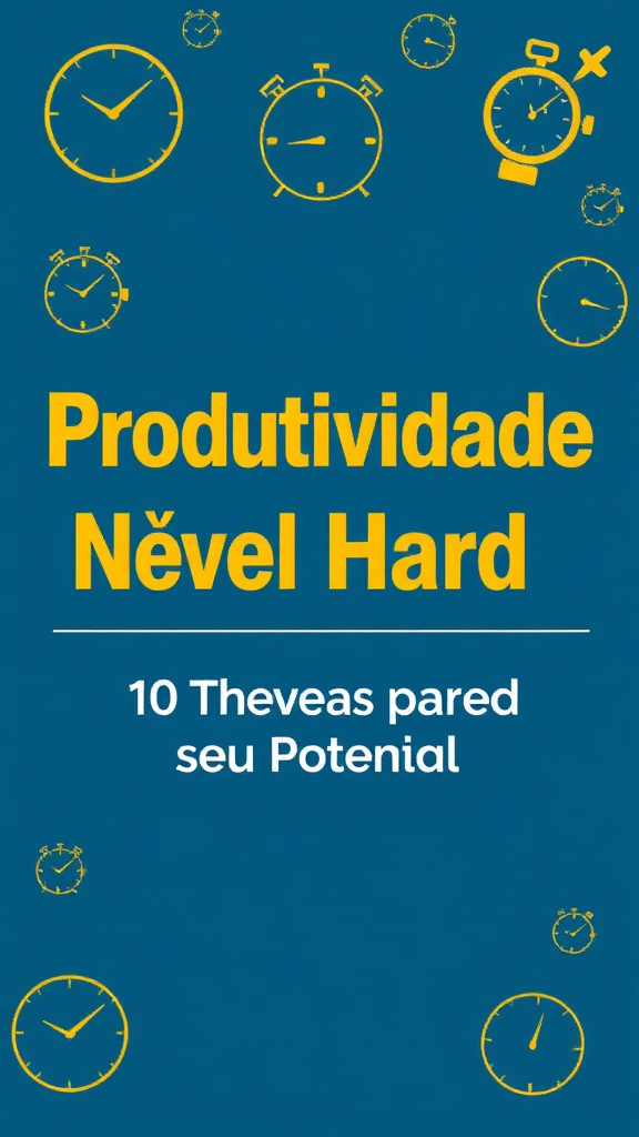 Produtividade Nível Hard: 10 Técnicas para seu Potencial