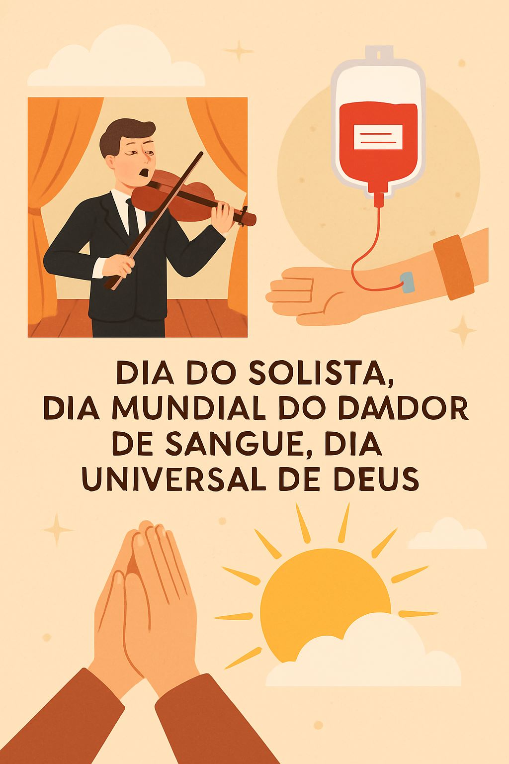 14 de Junho: Dia do Solista, Doador de Sangue e Celebração Universal da Fé