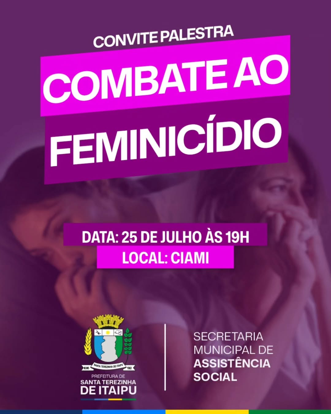Palestra em Santa Terezinha de Itaipu discute combate ao feminicídio no CIAMI