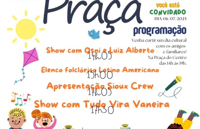 5 motivos para não perder o Cultura na Praça em Santa Terezinha
