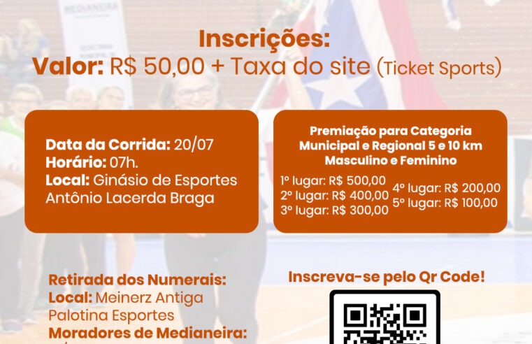 Circuito de Corridas de Rua de Medianeira: Etapa Aniversário será dia 20
