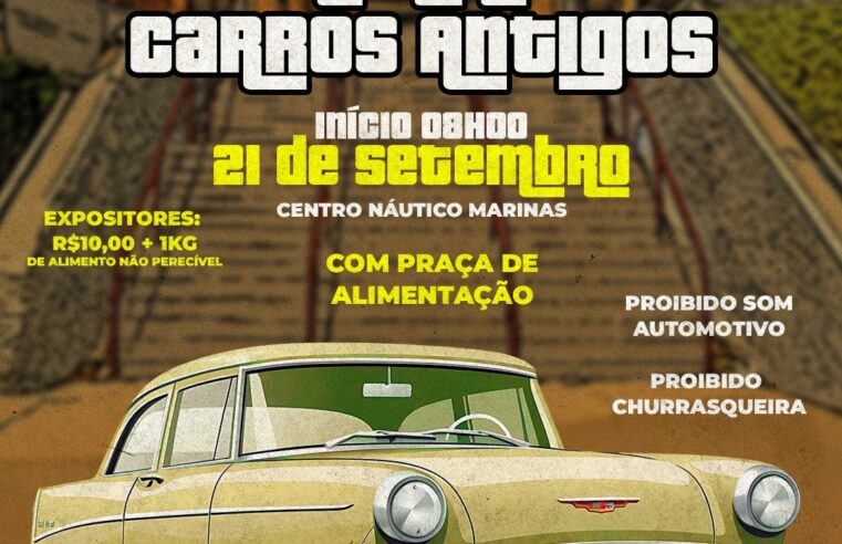 1º Encontro de Carros Antigos agita Guaíra no dia 21 de setembro