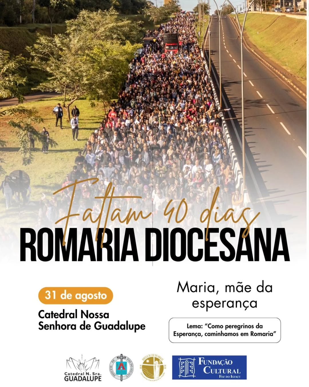 Contagem regressiva: faltam 40 dias para a 20ª Romaria Diocesana