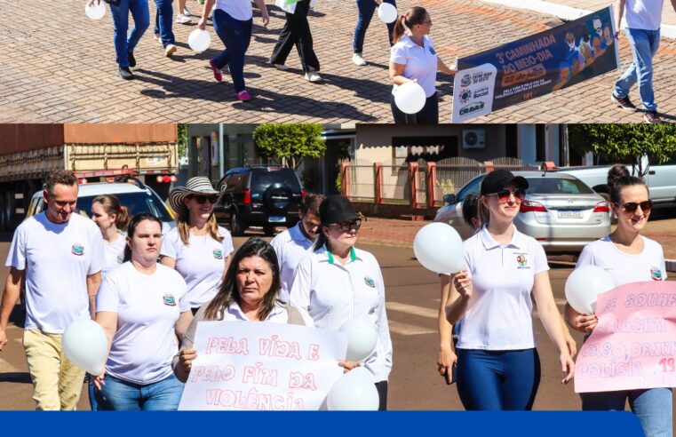 Caminhada do Meio-dia mobiliza Entre Rios do Oeste contra o feminicídio