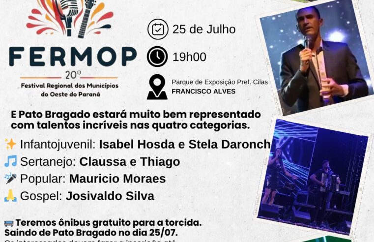 FERMOP 2025: 4 talentos de Pato Bragado na 3ª etapa em Francisco Alves
