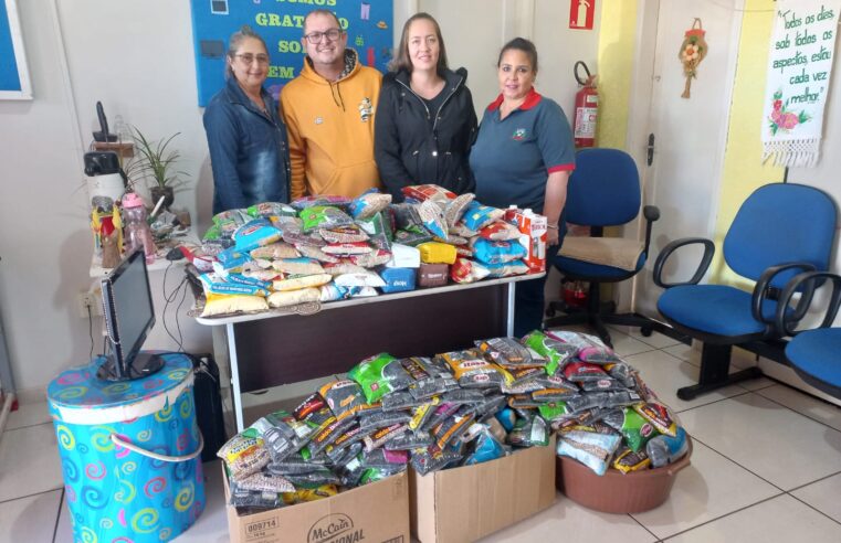 Provopar de Missal recebe 310 kg de alimentos do Arraiá Ca Tucanos