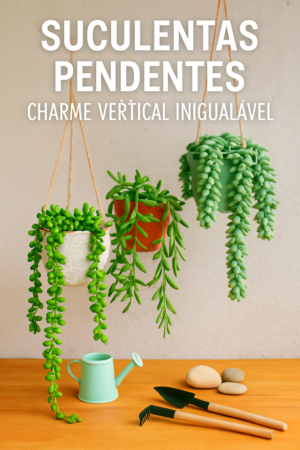 Suculentas Pendentes: Charme Vertical Inigualável