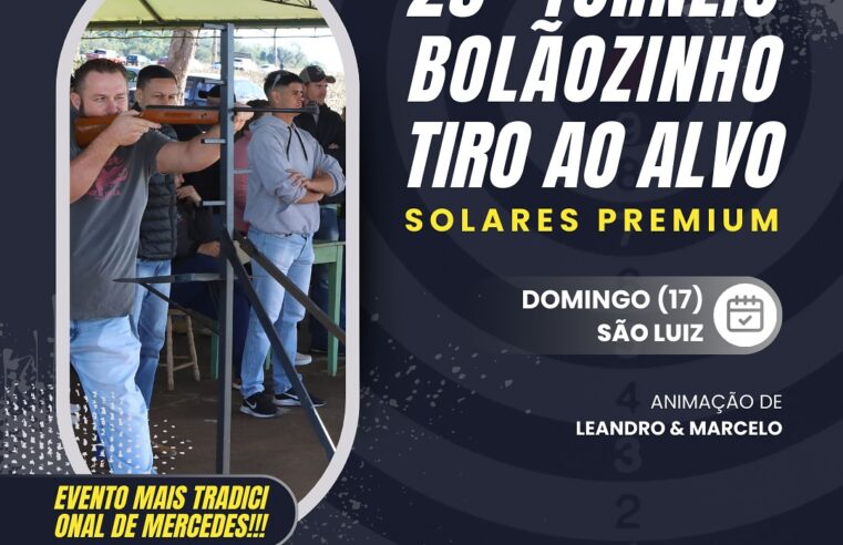 Mercedes promove 29º Torneio de Bolãozinho de Mesa e Tiro ao Alvo Solares Premium neste domingo