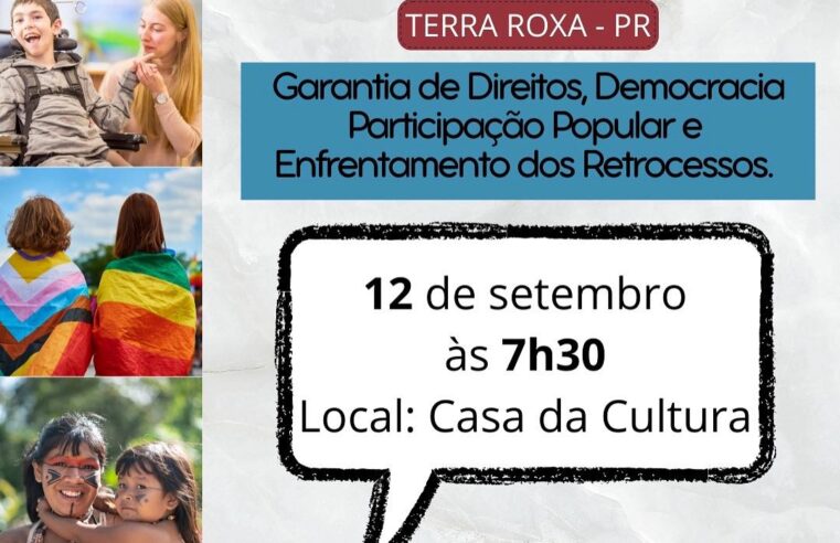 1º Encontro Temático dos Direitos Humanos em Terra Roxa acontece dia 12 de setembro