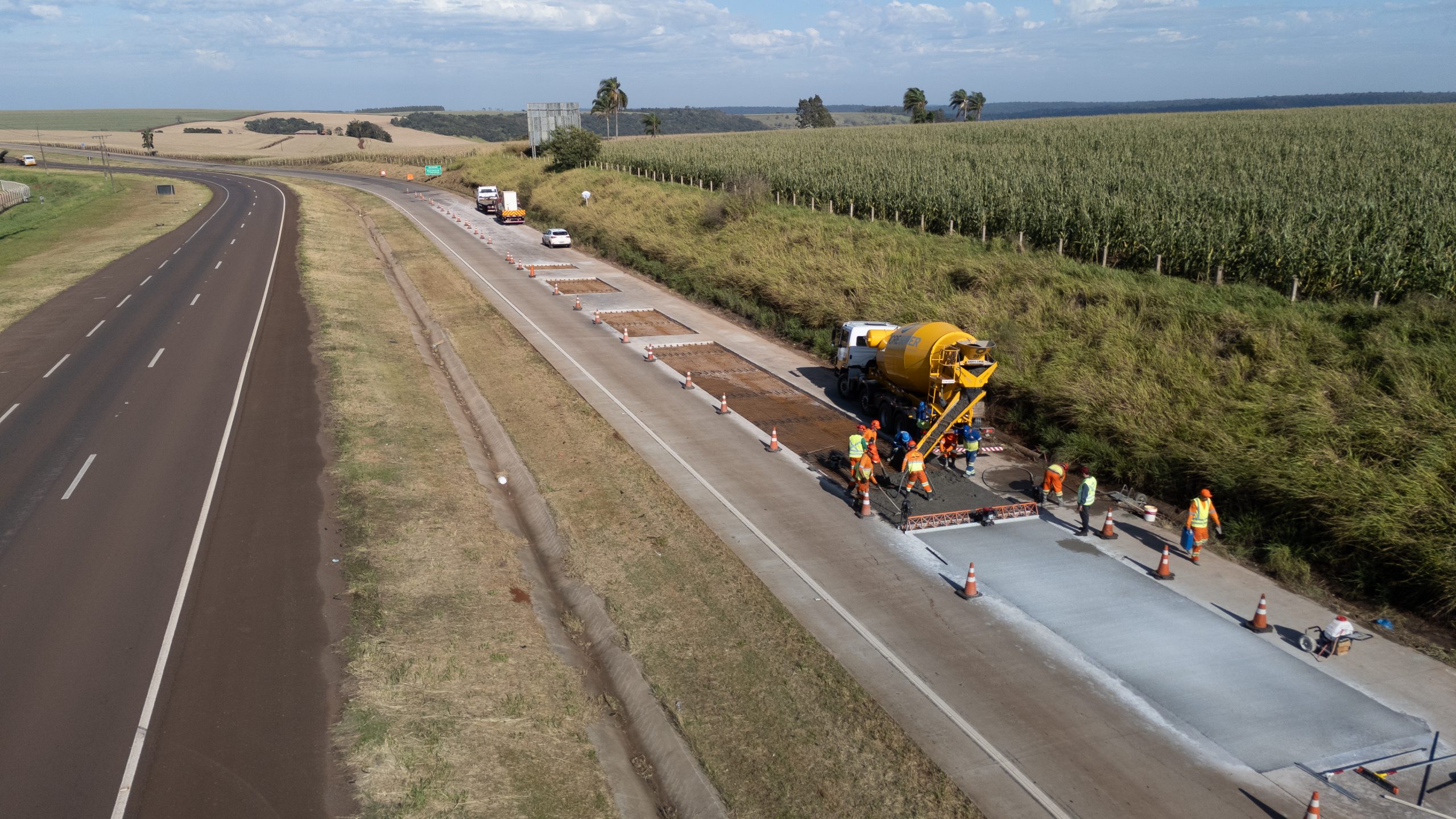 BR-163 já tem 220 km recuperados pela EPR Iguaçu no Paraná