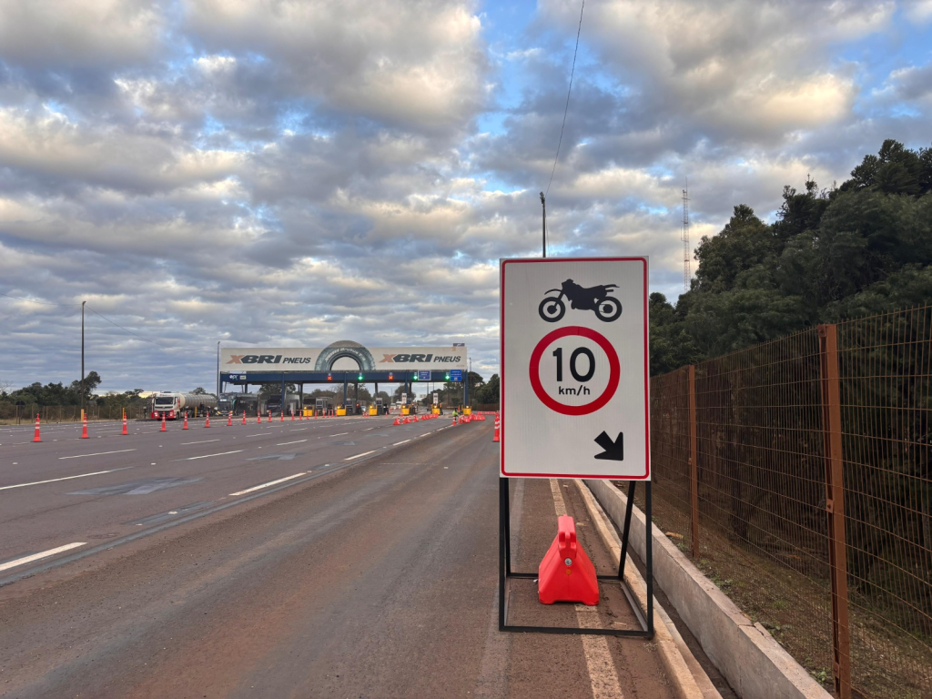 Motos e triciclos estão isentos de pedágio nas rodovias da EPR Iguaçu no Paraná