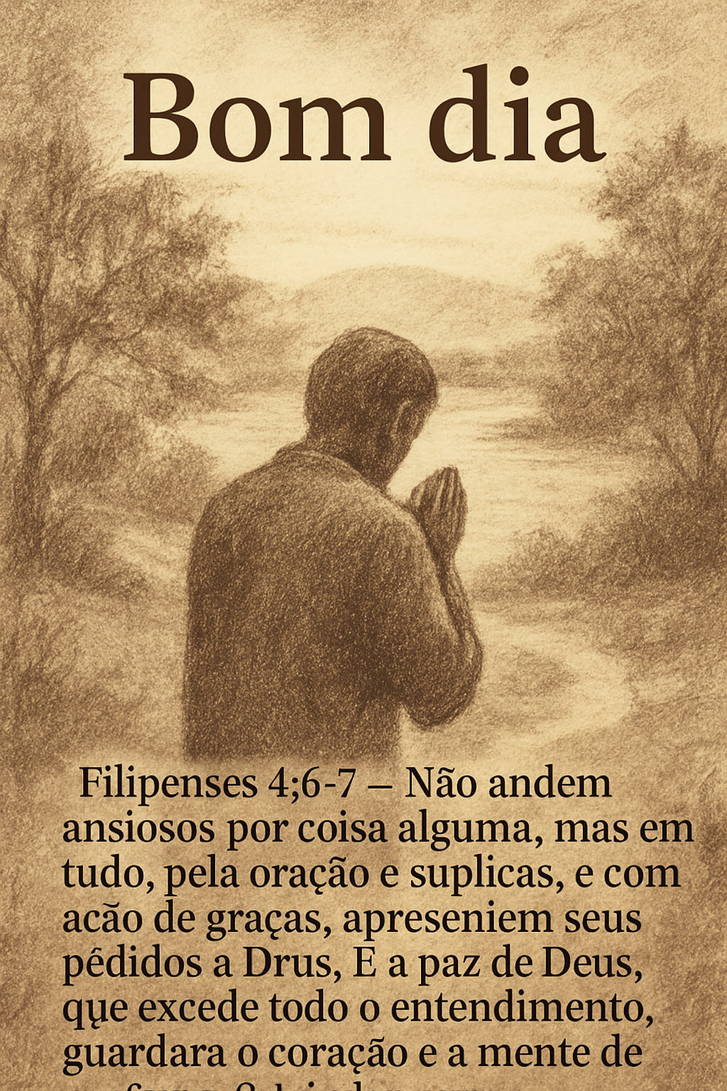 Bom dia – Filipenses 4:6-7