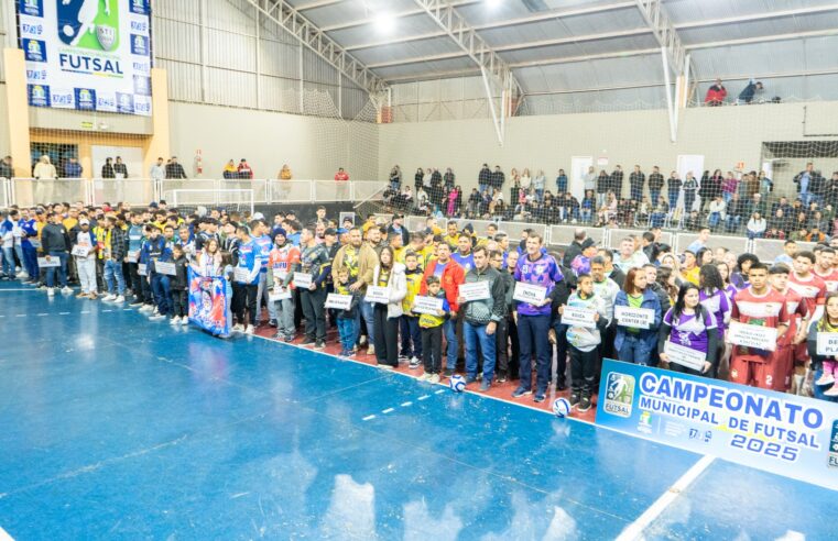 Campeonato Municipal de Futsal 2025 começa com festa em Santa Terezinha