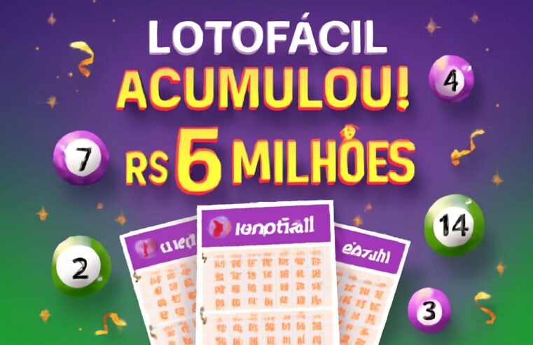 Lotofácil 3465 acumula: confira os números sorteados e prêmio estimado em R$ 6 milhões