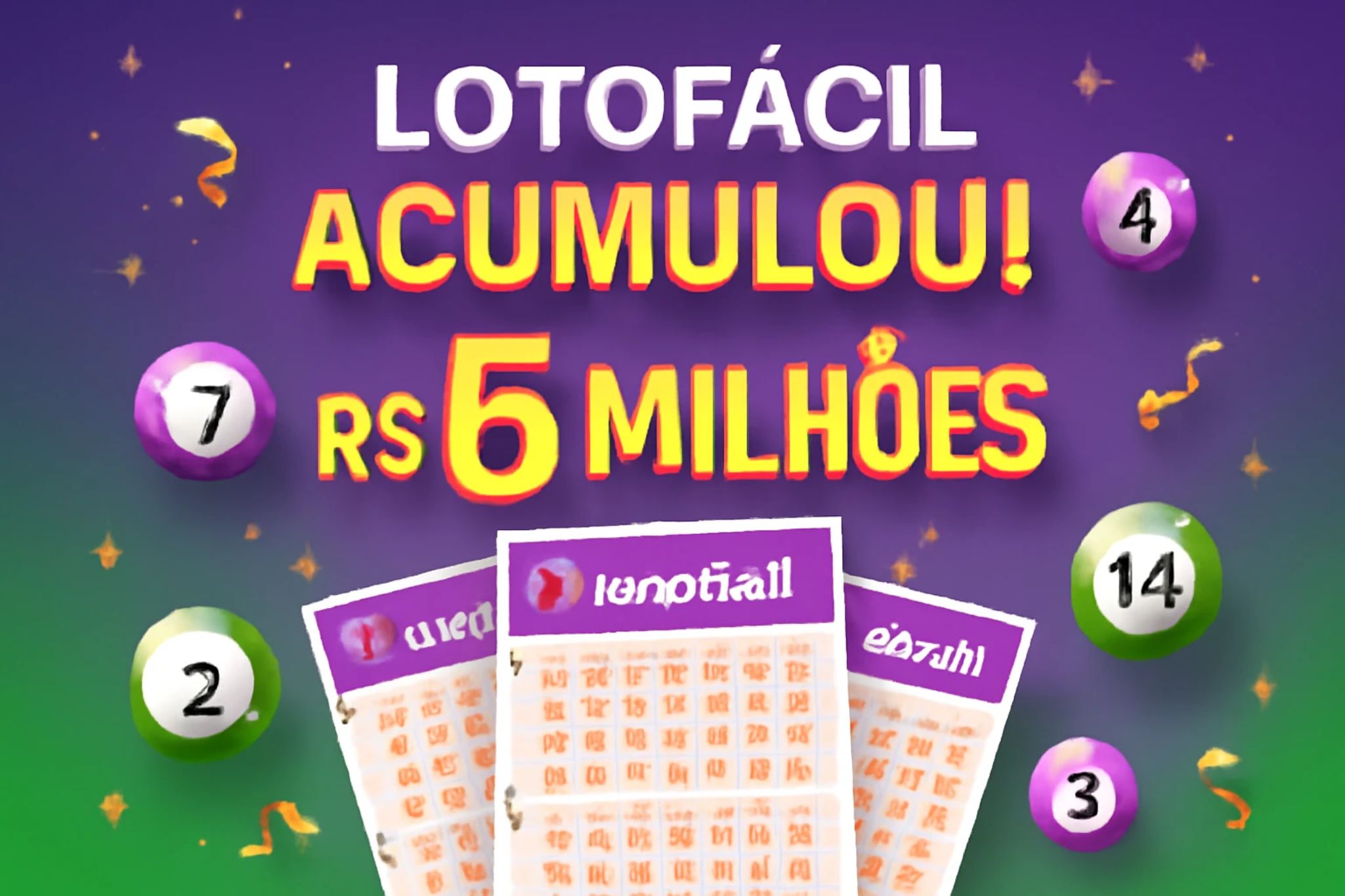 Lotofácil 3465 acumula: confira os números sorteados e prêmio estimado em R$ 6 milhões