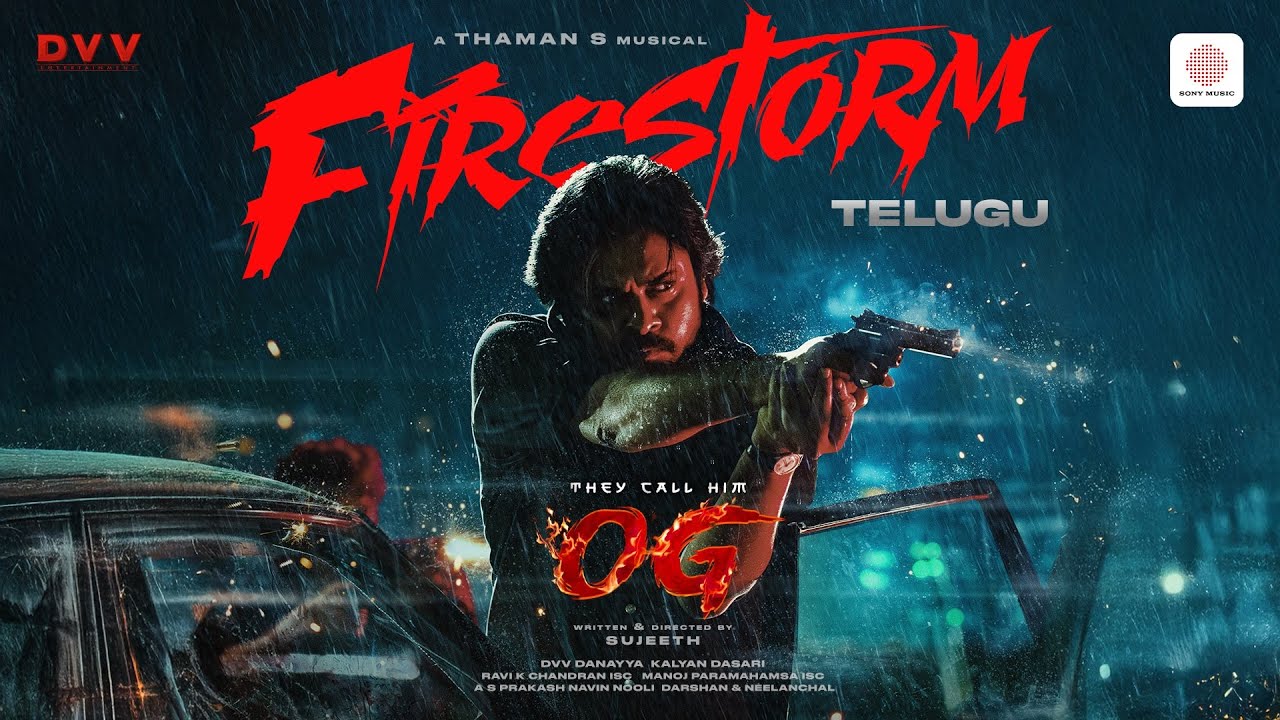 They Call Him OG – Firestorm Lyric Video | Pawan Kalyan | Sujeeth | Thaman S | DVV Danayya