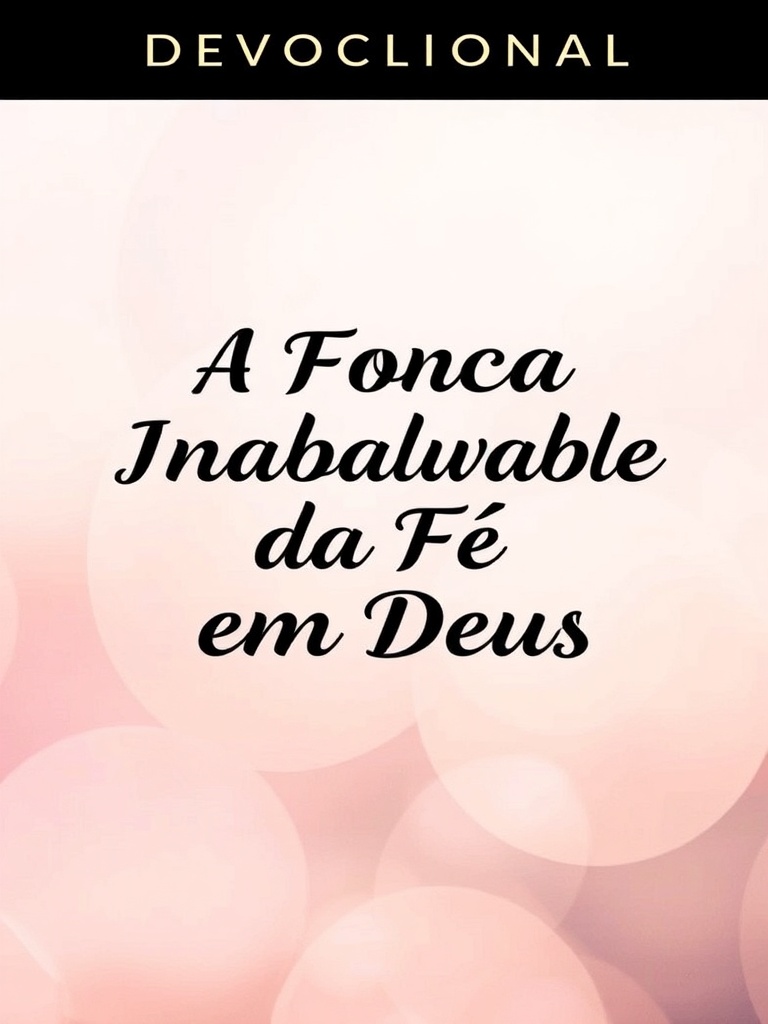 Devocional: A Força Inabalável da Fé em Deus