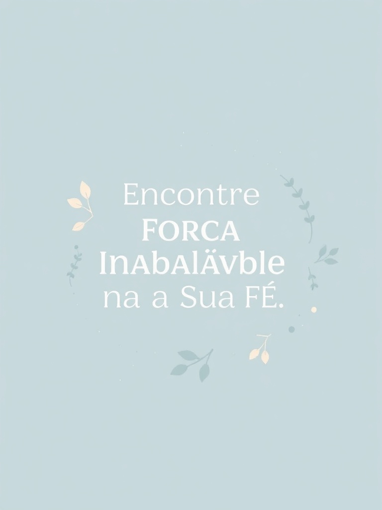 Devocional: Encontre Força Inabalável na Sua Fé