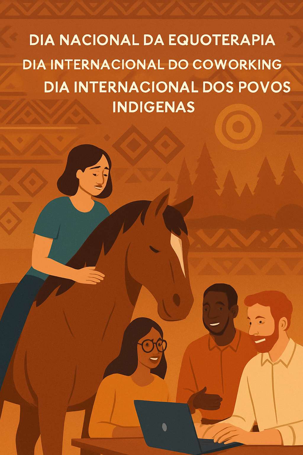 9 de Agosto: Celebração Tripla – Equoterapia, Coworking e Povos Indígenas Rumo à Inclusão e Conexão