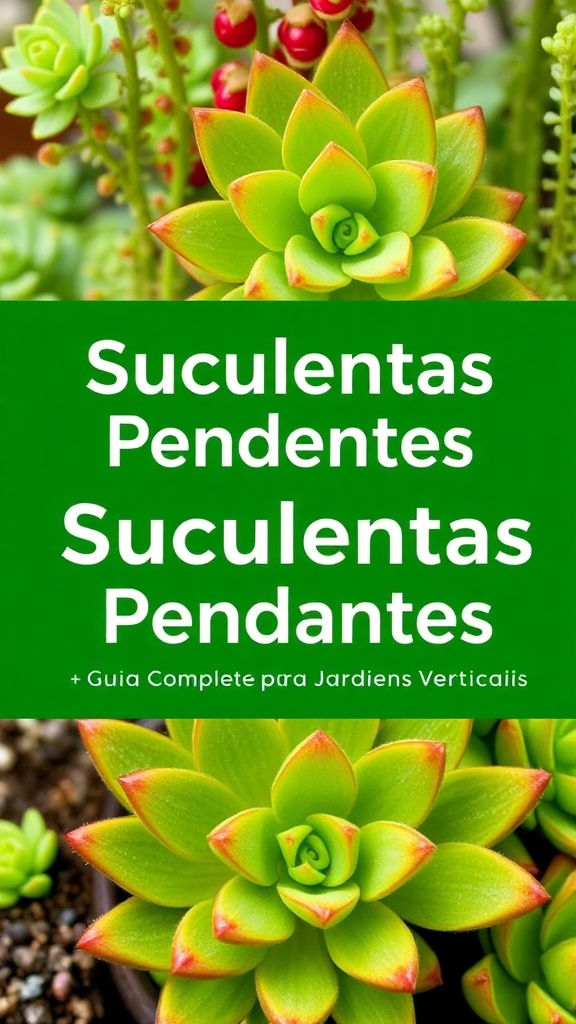 Suculentas Pendentes: Guia Completo para Jardins Verticais