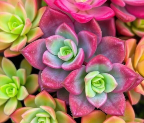 Suculentas Coloridas: 10 Espécies Vibrantes para seu Jardim