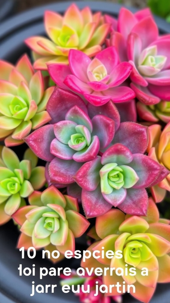 Suculentas Coloridas: 10 Espécies Vibrantes para seu Jardim