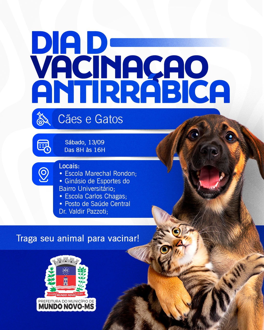 Campanha de Vacinação Antirrábica em Mundo Novo