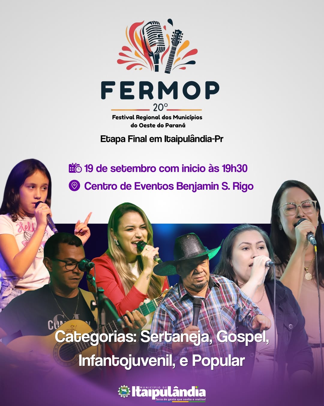 Itaipulândia recebe final da 20ª FERMOP em 19/09