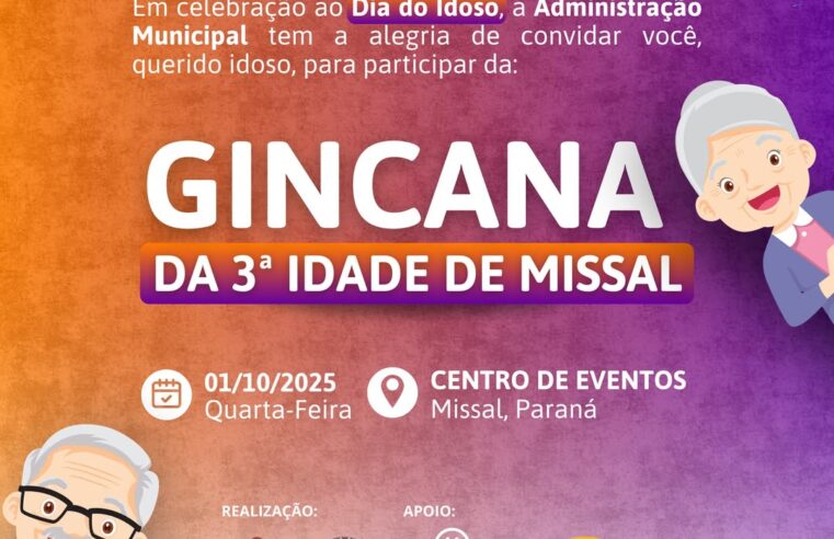 Dia do Idoso em Missal terá gincana especial